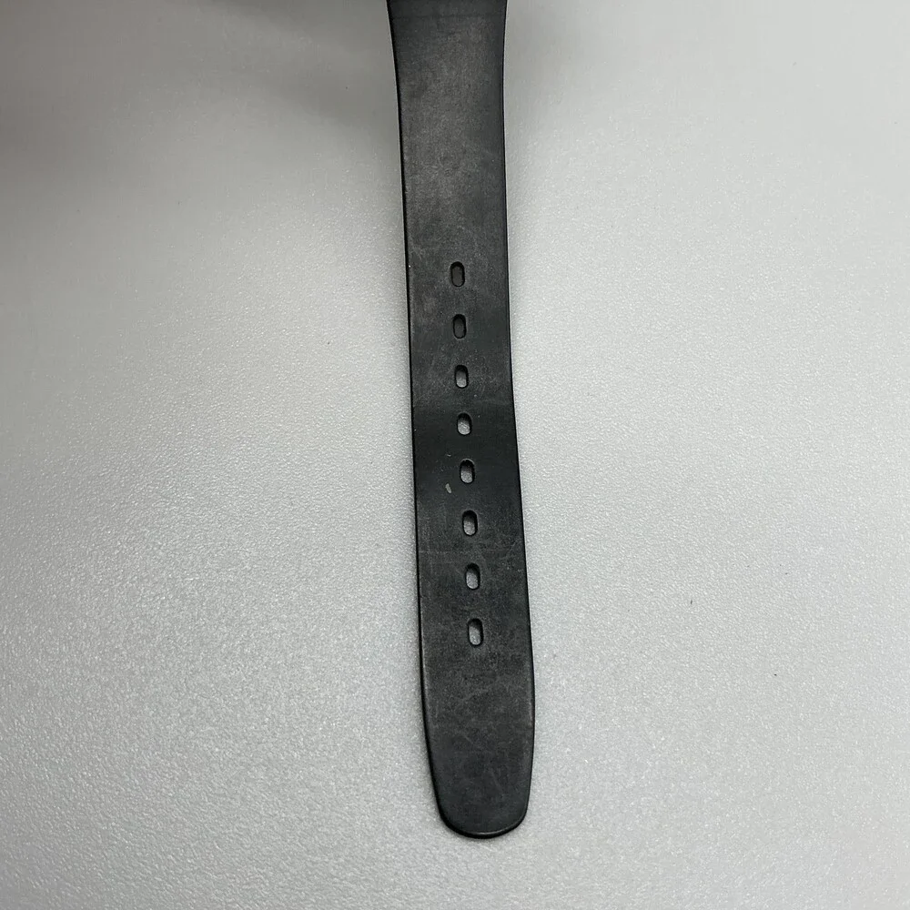 Swatch Something New Womens Watch 25mm Black Rubber Swiss Made New Battery
